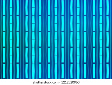 Light BLUE vector cover with long lines. Lines on blurred abstract background with gradient. The pattern can be used for websites.