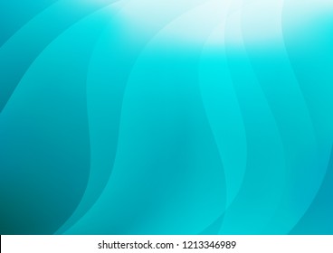 Light BLUE vector cover with long lines. Decorative shining illustration with lines on abstract template. The pattern can be used for websites.