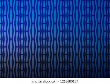 Light BLUE vector cover with long lines. Glitter abstract illustration with colored sticks. The pattern can be used for busines ad, booklets, leaflets