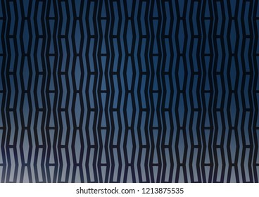 Light BLUE vector cover with long lines. Shining colored illustration with narrow lines. Best design for your ad, poster, banner.