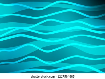 Light BLUE vector cover with long lines. Glitter abstract illustration with colored sticks. Smart design for your business advert.