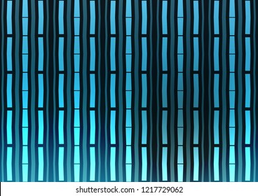 Light BLUE vector cover with long lines. Decorative shining illustration with lines on abstract template. The pattern can be used for busines ad, booklets, leaflets