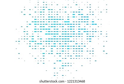light BLUE vector cover with long lines. Shining colored illustration with narrow lines. The pattern can be used for busines ad, booklets, leaflets
