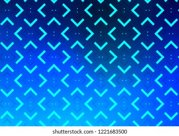 Light BLUE vector cover with long lines. Glitter abstract illustration with colored sticks. Best design for your ad, poster, banner.