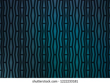 Light BLUE vector cover with long lines. Modern geometrical abstract illustration with staves. Smart design for your business advert.