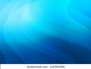 Light BLUE vector cover with long lines. Decorative shining illustration with lines on abstract template. The pattern can be used for websites.