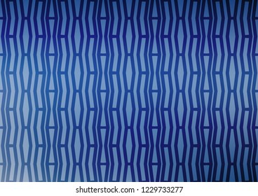 Light BLUE vector cover with long lines. Blurred decorative design in simple style with lines. The pattern can be used for websites.