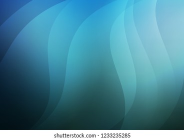 Light BLUE vector cover with long lines. Glitter abstract illustration with colored sticks. The pattern can be used as ads, poster, banner for commercial.