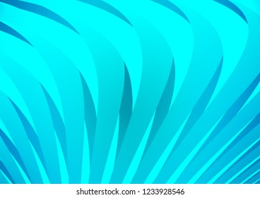 Light BLUE vector cover with long lines. Glitter abstract illustration with colored sticks. Best design for your ad, poster, banner.