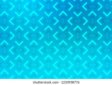 Light BLUE vector cover with long lines. Glitter abstract illustration with colored sticks. The template can be used as a background.
