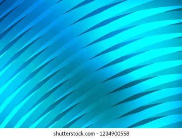 Light BLUE vector cover with long lines. Glitter abstract illustration with colored sticks. The template can be used as a background.