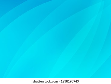 Light BLUE vector cover with long lines. Decorative shining illustration with lines on abstract template. The pattern can be used for websites.