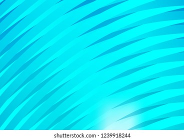 Light BLUE vector cover with long lines. Glitter abstract illustration with colored sticks. The pattern can be used for websites.