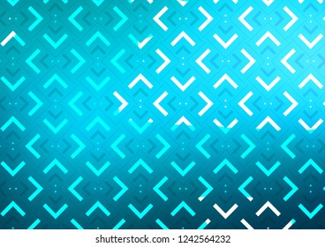 Light BLUE vector cover with long lines. Lines on blurred abstract background with gradient. Smart design for your business advert.