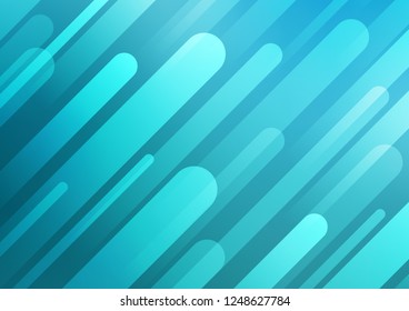 Light BLUE vector cover with long lines. Lines on blurred abstract background with gradient. The pattern can be used for busines ad, booklets, leaflets