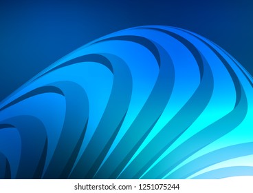 Light BLUE vector cover with long lines. Lines on blurred abstract background with gradient. The template can be used as a background.