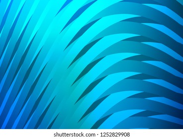 Light BLUE vector cover with long lines. Blurred decorative design in simple style with lines. Best design for your ad, poster, banner.