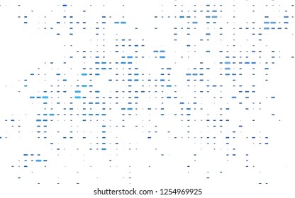 light BLUE vector cover with long lines. Decorative shining illustration with lines on abstract template. The pattern can be used as ads, poster, banner for commercial.