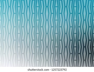 Light BLUE vector cover with long lines. Shining colored illustration with narrow lines. The pattern can be used for websites.