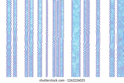 Light BLUE vector cover with long lines. Lines on blurred abstract background with gradient. The pattern can be used for busines ad, booklets, leaflets