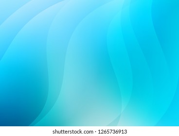 Light BLUE vector cover with long lines. Lines on blurred abstract background with gradient. The pattern can be used for websites.