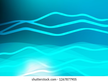 Light BLUE vector cover with long lines. Blurred decorative design in simple style with lines. The pattern can be used as ads, poster, banner for commercial.