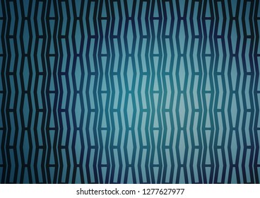 Light BLUE vector cover with long lines. Decorative shining illustration with lines on abstract template. The pattern can be used for busines ad, booklets, leaflets