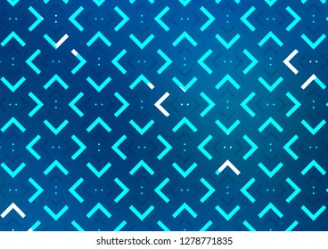 Light BLUE vector cover with long lines. Lines on blurred abstract background with gradient. The pattern can be used for busines ad, booklets, leaflets