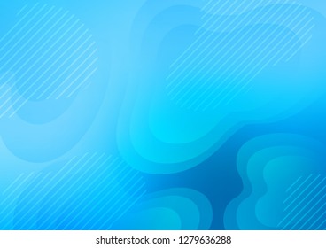 Light BLUE vector cover with long lines. Glitter abstract illustration with colored sticks. Smart design for your business advert.