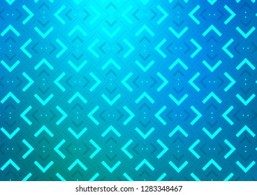 Light BLUE vector cover with long lines. Lines on blurred abstract background with gradient. The pattern can be used as ads, poster, banner for commercial.