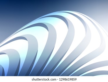 Light BLUE vector cover with long lines. Lines on blurred abstract background with gradient. The pattern can be used as ads, poster, banner for commercial.