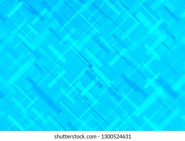 Light BLUE vector cover with long lines. Shining colored illustration with narrow lines. Best design for your ad, poster, banner.