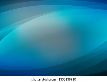 Light BLUE vector cover with long lines. Lines on blurred abstract background with gradient. Smart design for your business advert.