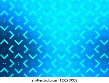 Light BLUE vector cover with long lines. Blurred decorative design in simple style with lines. The pattern can be used for busines ad, booklets, leaflets