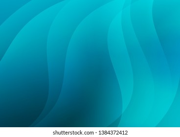 Light BLUE vector cover with long lines. Modern geometrical abstract illustration with staves. The template can be used as a background.