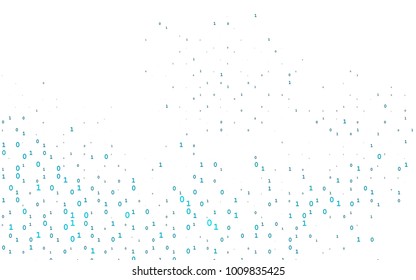 Light BLUE vector cover with mathematic symbols. Colored mathematic signs with gradient on white background. Smart design for your business advert of university.