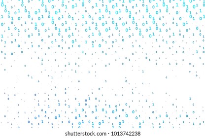 Light BLUE vector cover with mathematic symbols. Modern geometrical illustration with numerals. Template can be used as a background for ads of typography.