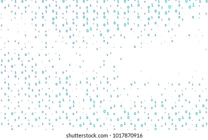 Light BLUE vector cover with mathematic symbols. Illustration with Numeral symbols on abstract template. Template can be used as a background for ads of typography.