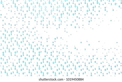 Light BLUE vector cover with mathematic symbols. Shining colorful illustration with isolated Digit signs. Smart design for your business advert of university.