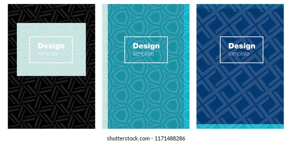 Tapa vectorial AZUL claro para portátiles. Folleto abstracto sobre fondo coloreado con degradado. Plan para folletos y folletos.