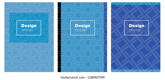 Light BLUE vector cover for notebooks. Beautiful colorful sample in abstract style. New design for cover of books.