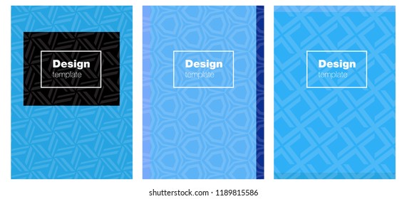 Light BLUE vector cover for notebooks. Web interface on abstract background with colorful gradient. Pattern for leaflets, booklets.