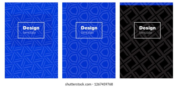 Light BLUE vector cover for notebooks. Abstract booklet on colored background with gradient. Template for magazines, jurnals.