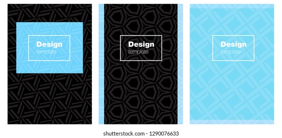 Light BLUE vector cover for notebooks. Modern abstract design concept with colorful gradient. Pattern for leaflets, booklets.