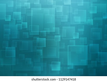 Light BLUE vector cover in polygonal style. Abstract gradient illustration with rectangles. Pattern for commercials.