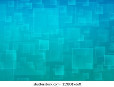 Light BLUE vector cover in polygonal style. Abstract gradient illustration with rectangles. Smart design for your business advert.