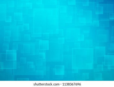Light BLUE vector cover in polygonal style. Glitter abstract illustration with rectangular shapes. Modern template for your landing page.