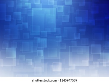 Light BLUE vector cover in polygonal style. Abstract gradient illustration with rectangles. Smart design for your business advert.