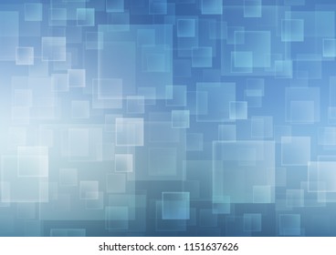 Light BLUE vector cover in polygonal style. Abstract gradient illustration with rectangles. Best design for your ad, poster, banner.