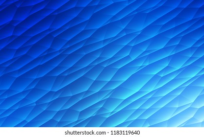 Light BLUE vector cover in polygonal style. Beautiful illustration with triangles in nature style. Pattern can be used for websites.